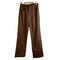 Brown Retro American Straight Jeans