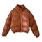 Faux leather cotton jacket