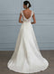 V-neck Fishtail Lace Trailing Wedding Dress