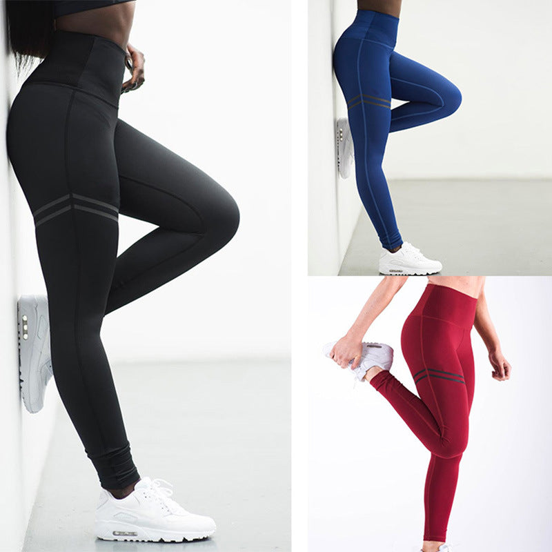 Cross-Border Striped Yoga Pants