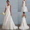 V-neck Fishtail Lace Trailing Wedding Dress