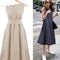 Plain Sleeveless Long Dress (For Summers)