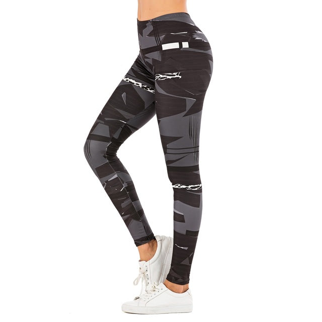 Leaf Printing Fitness Leggings Yoga Pant