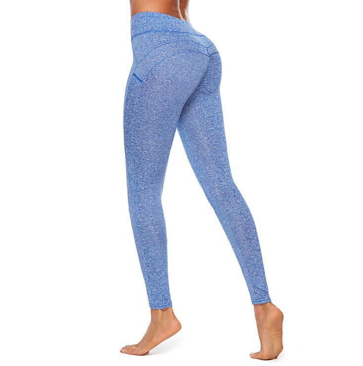 Solid color exercise leggings