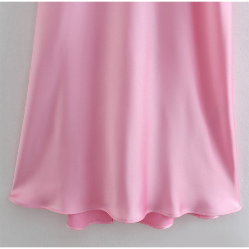 Camis Satin Long Dress Sleeveless