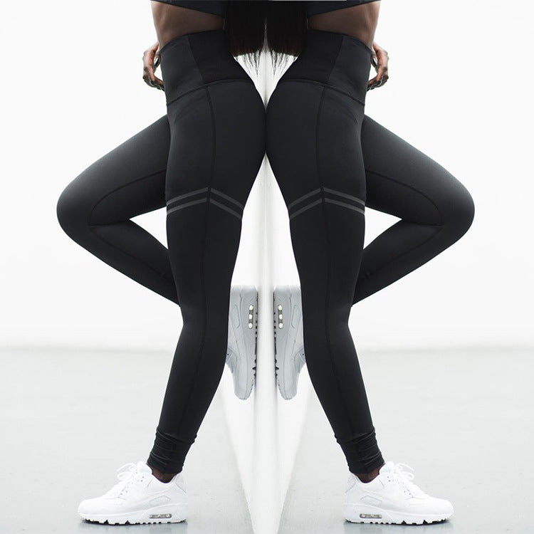 Cross-Border Striped Yoga Pants