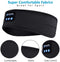 Wireless Bluetooth Sleeping Headphones Headband Thin Soft Elastic Comfortable Music Ear Phones Eye Mask For Side Sleeper Sports