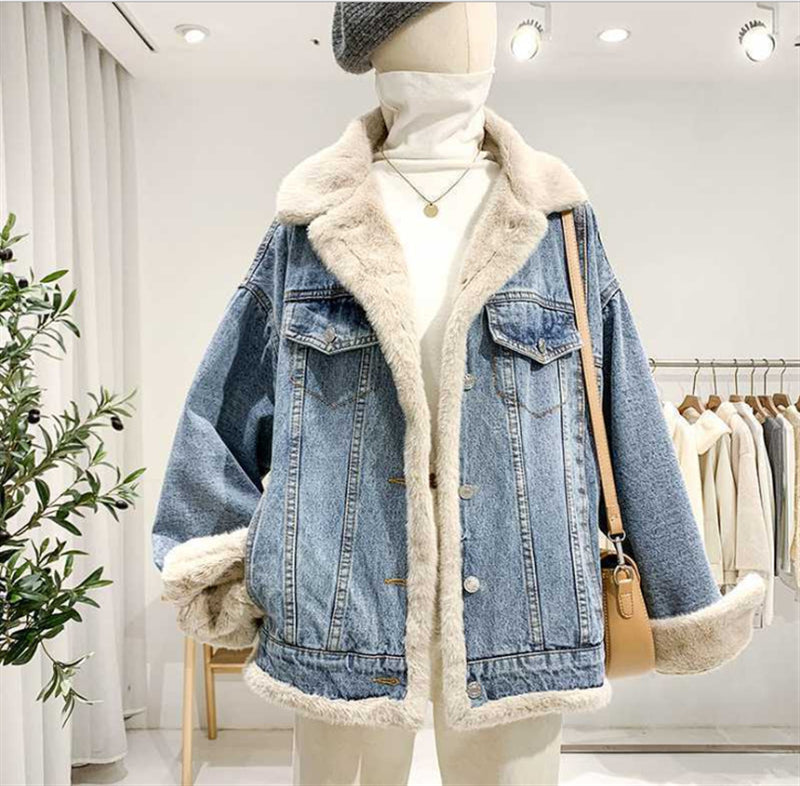 Polar Fleece Denim Jacket