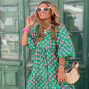 Printed Bohemian Dress