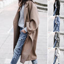 Lapel Woolen Long Coat