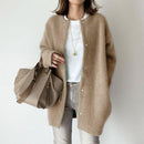 Loose Round Neck Cardigan