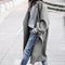 Lapel Woolen Long Coat