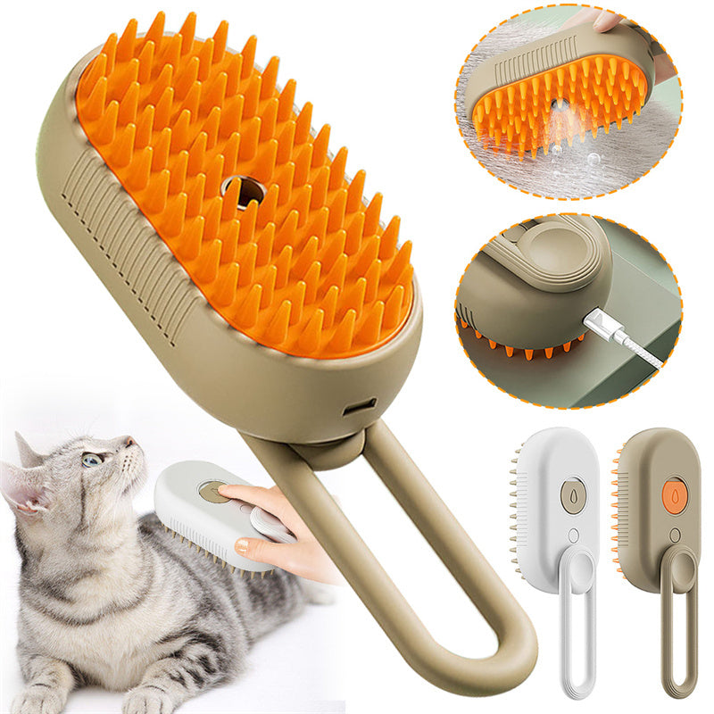 Dog Brush 3 In 1 Electric Spray Cat Hair Brushes For Massage Pet Grooming Comb