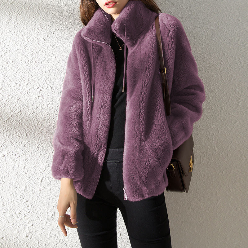 Double Sided Fleece Sweater (Cardigan Style)