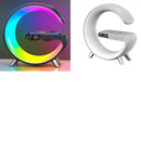 G Shaped LED Lamp Bluetooth Speaker Wireless Charger Atmosphere Lamp with App Control For Bedroom Home Décor