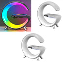 G Shaped LED Lamp Bluetooth Speaker Wireless Charger Atmosphere Lamp with App Control For Bedroom Home Décor