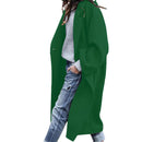 Lapel Woolen Long Coat