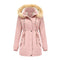 WInter Coat Detachable Hooded Feece Jacket Women