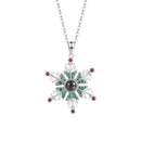 New Christmas Snowflake Necklace With Projection Design