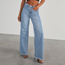 High-Waisted Wide-Leg Jeans with Pockets