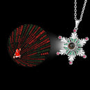 New Christmas Snowflake Necklace With Projection Design