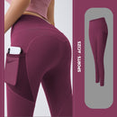 Yoga Pants With Pocket Tummy Control Jogging Tights