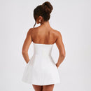 Summer Casual Backless Slim Short Dress