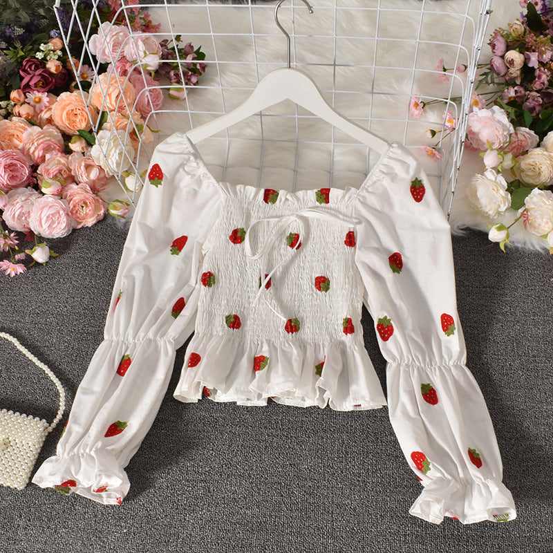 Fruit Flowers Short Top