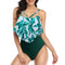 Swimsuit Double Layer Lotus Leaf Tropical