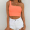 One-Shoulder Vest Crop Top