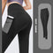 Yoga Pants With Pocket Tummy Control Jogging Tights