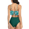 Swimsuit Double Layer Lotus Leaf Tropical