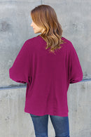 Round Neck Baggy Long Sleeve T-Shirt