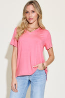 High-low V-Neck T-Shirt