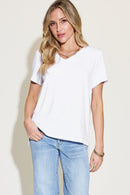 High-low V-Neck T-Shirt