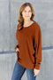 Round Neck Baggy Long Sleeve T-Shirt