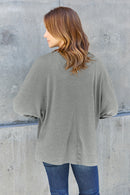 Round Neck Baggy Long Sleeve T-Shirt