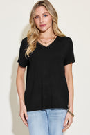 High-low V-Neck T-Shirt