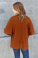 Round Neck Baggy Long Sleeve T-Shirt