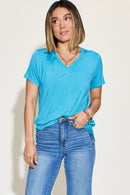 High-low V-Neck T-Shirt