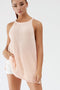 Round Neck Spaghetti Strap Sleeveless Cover Up